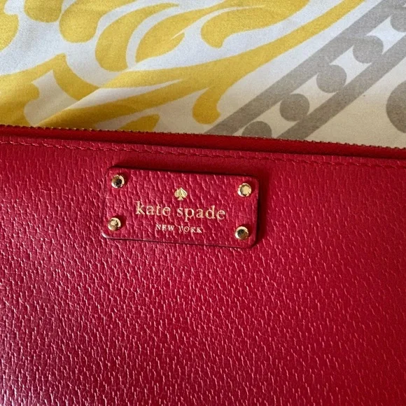 Kate Spade Cherry Red Wallet - Picture 2 of 5